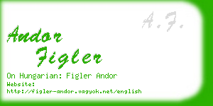 andor figler business card